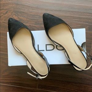 Black Aldo flats